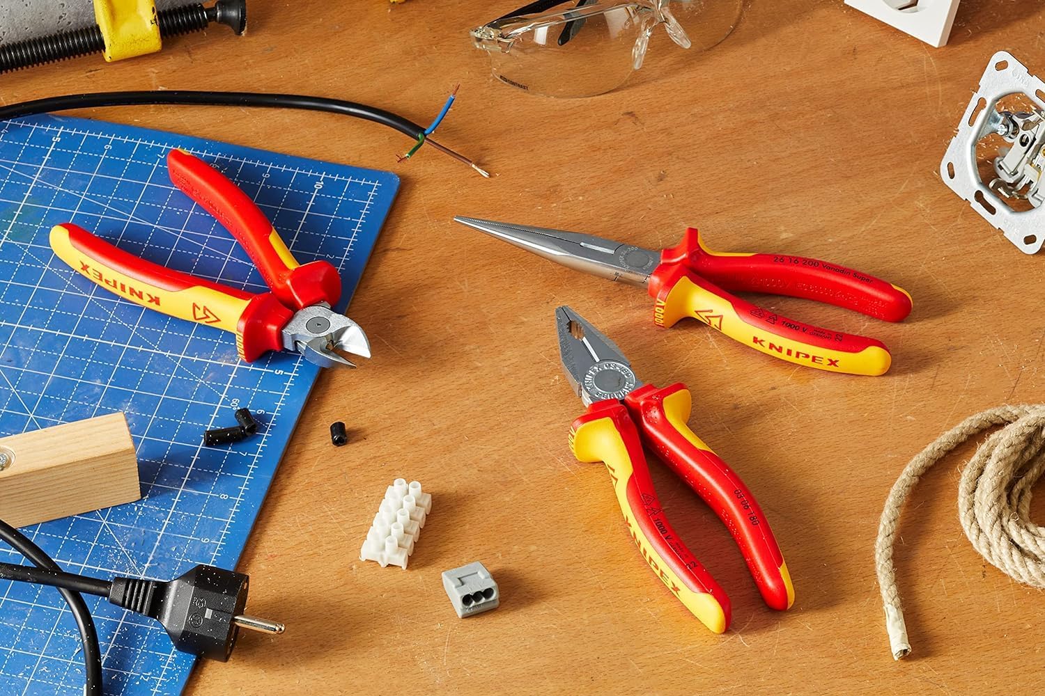 ⚡ Elektro & Technik – Knipex Electrical package with three VDE approved pliers, 00 20 12, multicolour, 00 20 12 – Bild 6
