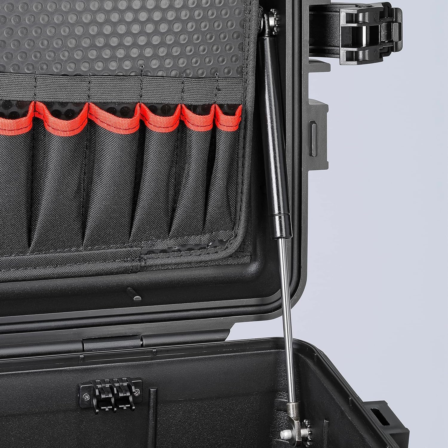 ⚡ Elektro & Technik – Knipex 00 21 37 LE Werkzeugkoffer Robust45 mit integrierten Rollen und Teleskopgriff leer, schwarz – Bild 3