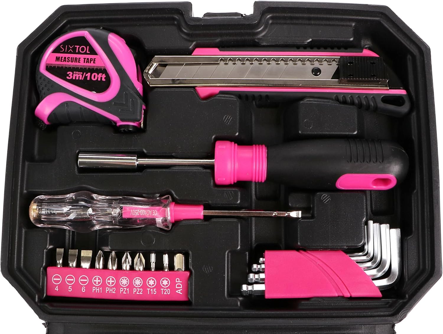 🔥 Angebote & Aktionen – Home Pink 66 Tool Set in Case | For Home Use | Tool Case | Screwdriver Bits | Robust, High Quality | Ideal for Household or Garage | in Practical Plastic Case | Pink – Bild 4