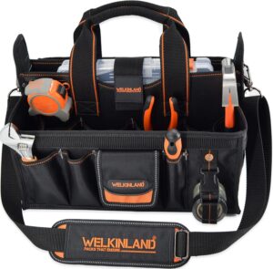 ⚡ Elektro & Technik – Werkzeugtasche für Elektriker und Heizungs-, Lüftungs- und Klimatechnik – mit Steckdosen-Organizer