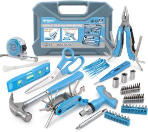 🔥 Angebote & Aktionen – Hi-Spec 48-Piece Blue Tool Set in Tool Box Leisure Set for Bicycle Repair and Camping Suitable for Students, Starter or Trainees, Nature Lovers