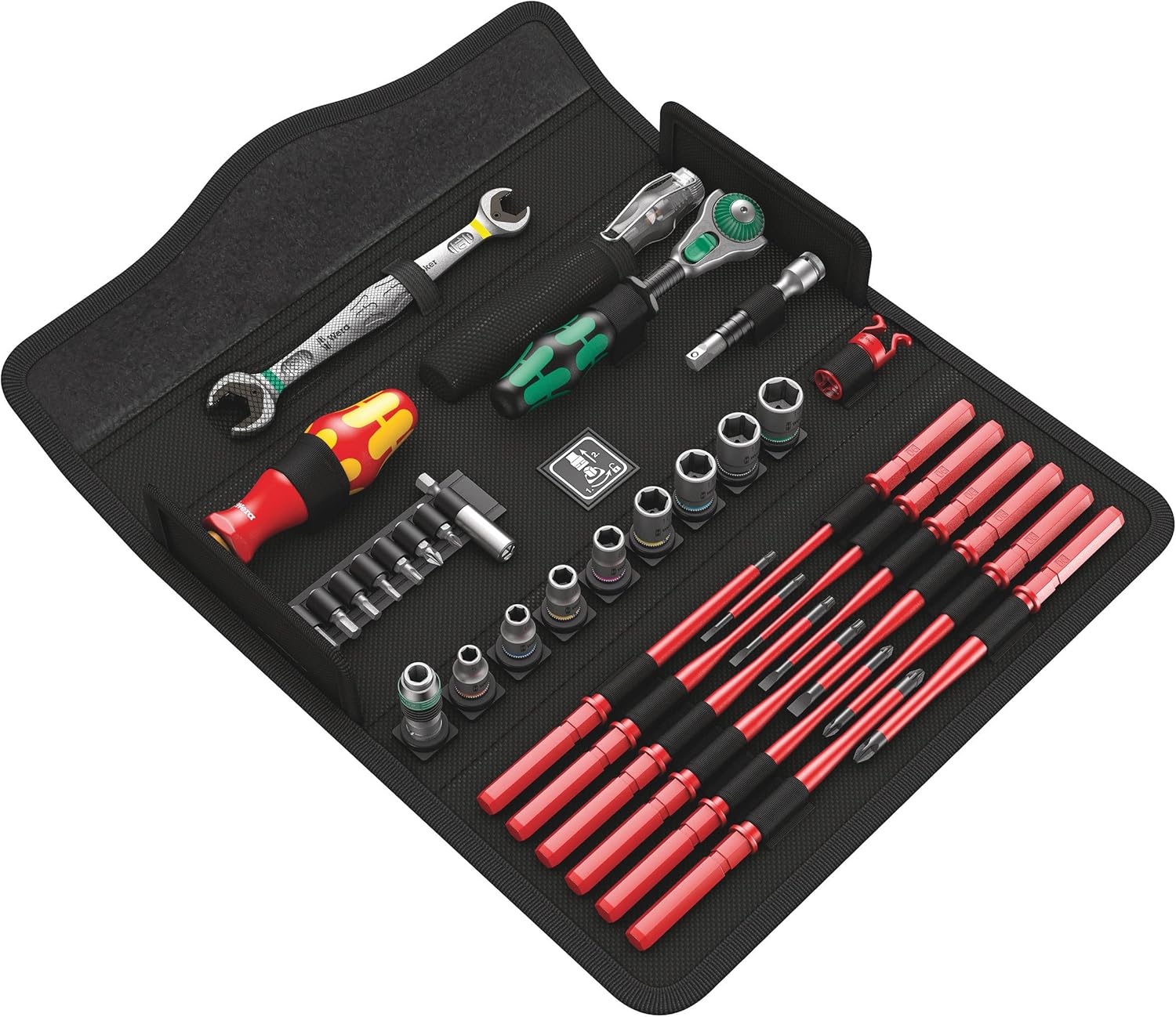 ⚡ Elektro & Technik – Wera 05135926001 KK W 1 Kraftform Compact W1 Wartungswerkzeug-Set, 35-teilig, Schwarz, Schwarz, 05135926001