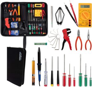 ⚡ Elektro & Technik – Stagecaptain EWS-15 Elektrowerkzeug-Set (27-teilig, inkl. Lötkolben und Multimeter, für Proberaum, Bühne, Wohnbereich und Werkstatt, komplett im praktischen Koffer)