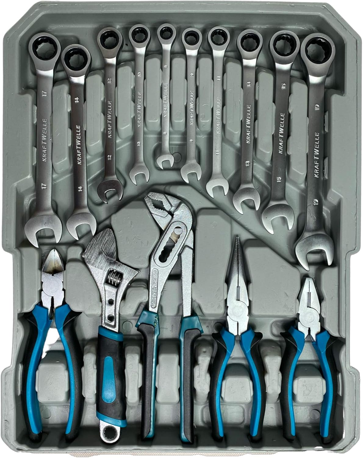 🔥 Angebote & Aktionen – Kraftwelle Tool Trolley Tool Box 188 Piece Tool Set Aluminium Case Rollable 4 Inserts Ratchet Set Car Motorcycle Screwdriver Ring Ratchet – Bild 6