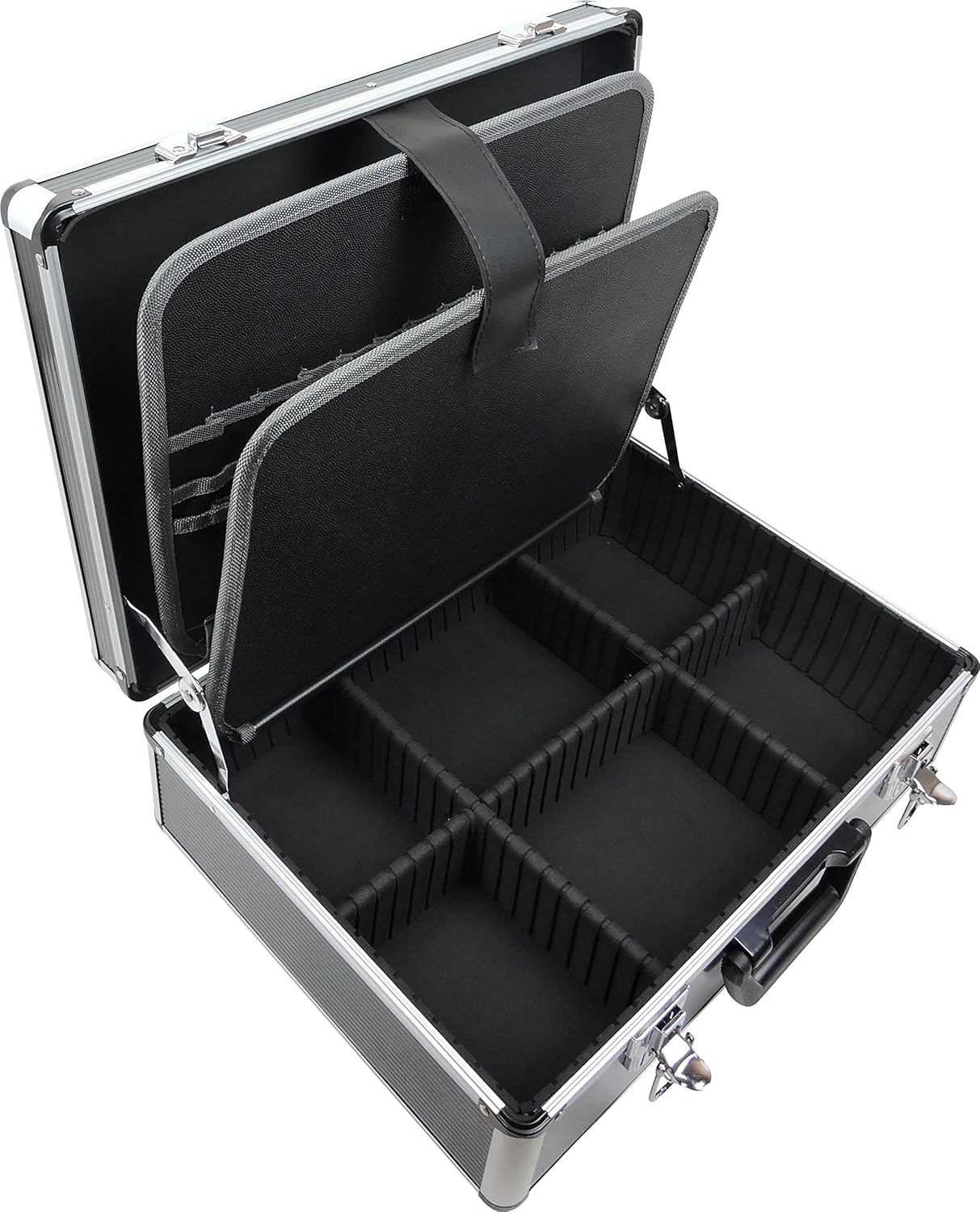🔥 Angebote & Aktionen – FAMEX 449-93 Tool Box in Aluminium Case, Universal Tool Set, Filled Tool Set, 56 Insert Compartments for Pliers, Screwdrivers, Combination Spanner and much more – Bild 8