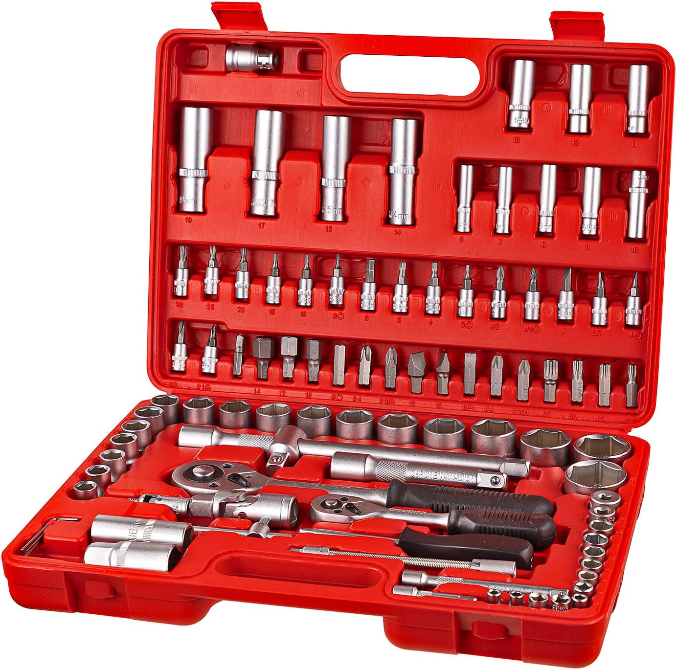 🚗 KFZ & Werkstatt – Socket Spanner Set 1/2 Inch 94 Pieces