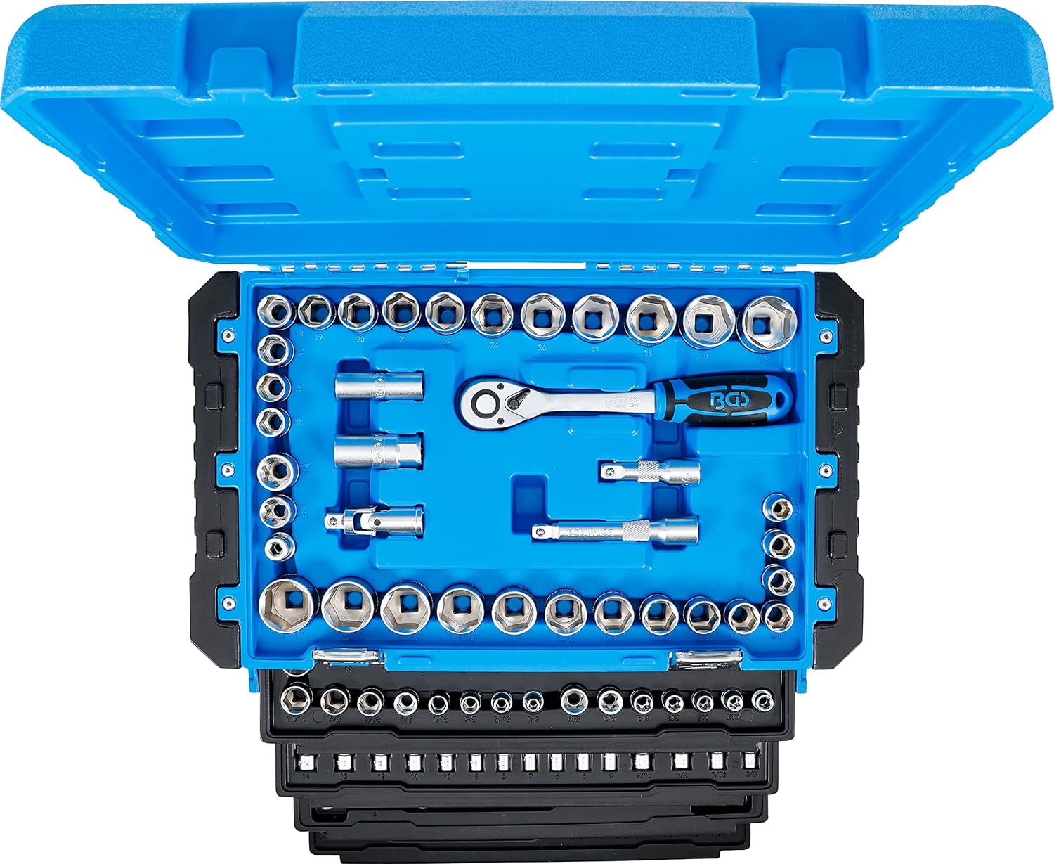 🚗 KFZ & Werkstatt – BGS 74000 Socket Spanner Set 1/4 Inch / 3/8 Inch / 1/2 Inch 300-Piece – Bild 9