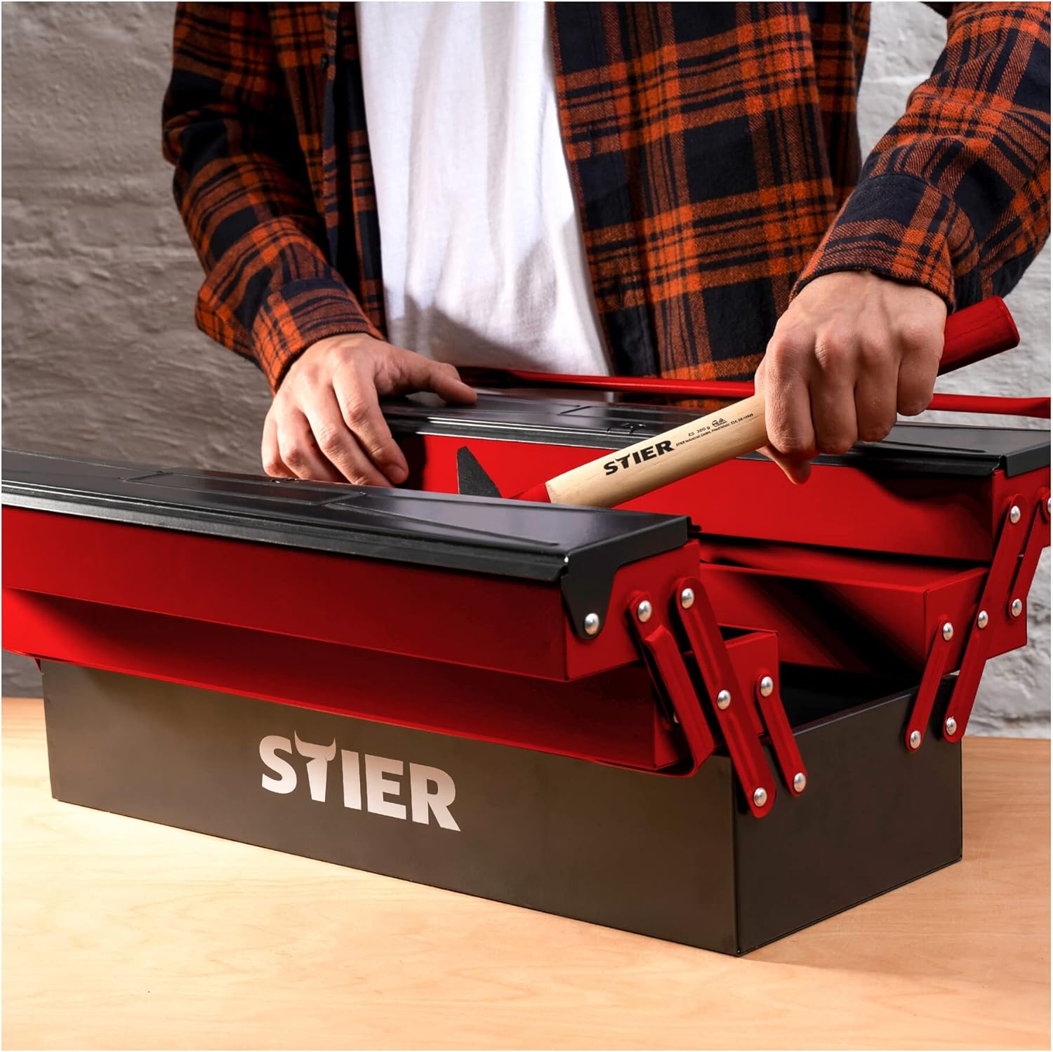 🔥 Angebote & Aktionen – Stier tool box, empty | sheet metal | 520 x 190 x 200 mm | 5 drawer tool box | ideal for storing and organising tools | – Bild 2
