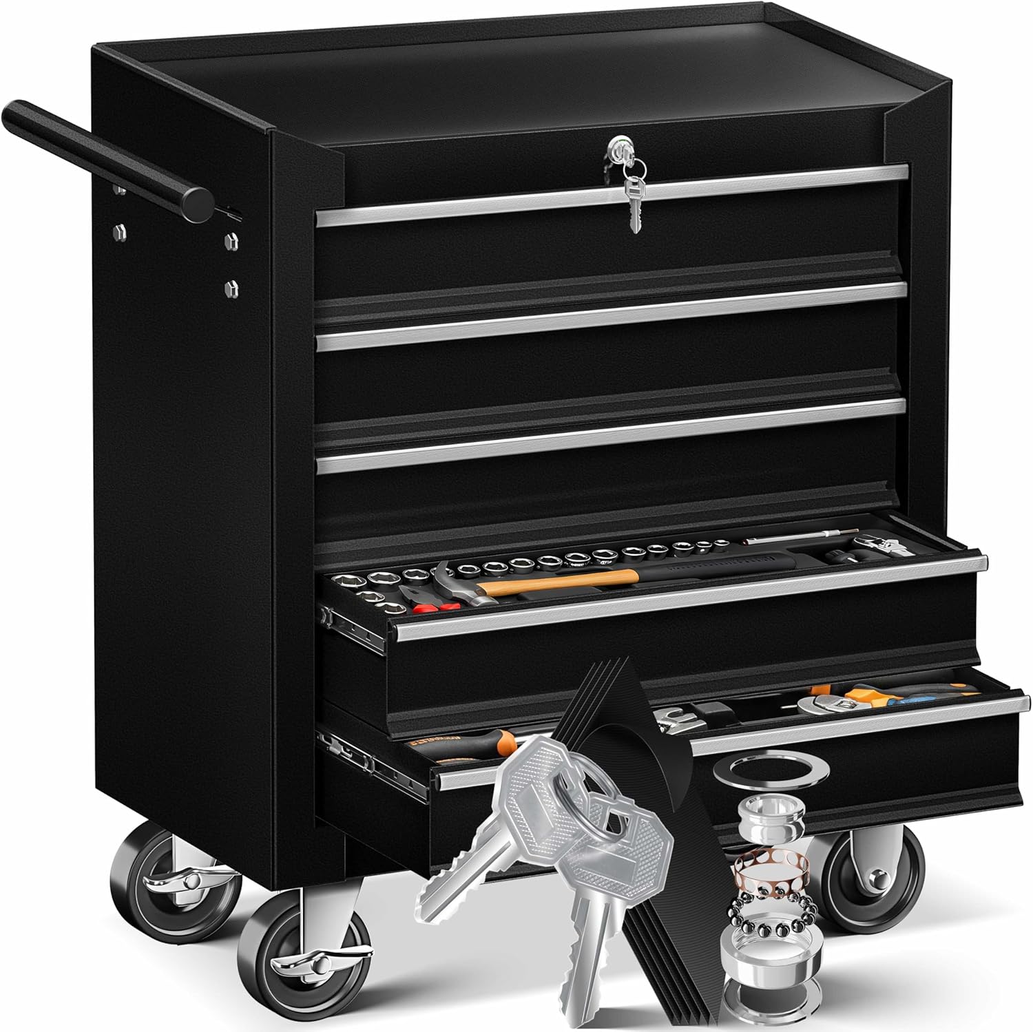 🔥 Angebote & Aktionen – Masko® Workshop Tool Trolley with 5 & 7 Compartments