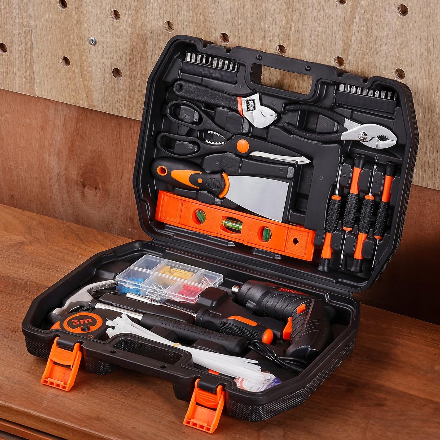 🔥 Angebote & Aktionen – VEVOR 96 Piece Household Hand Tool Set with Cordless Screwdriver and Portable Tool Case, High Quality Steel for Home Maintenance, DIY Projects and Car Repairs – Bild 8