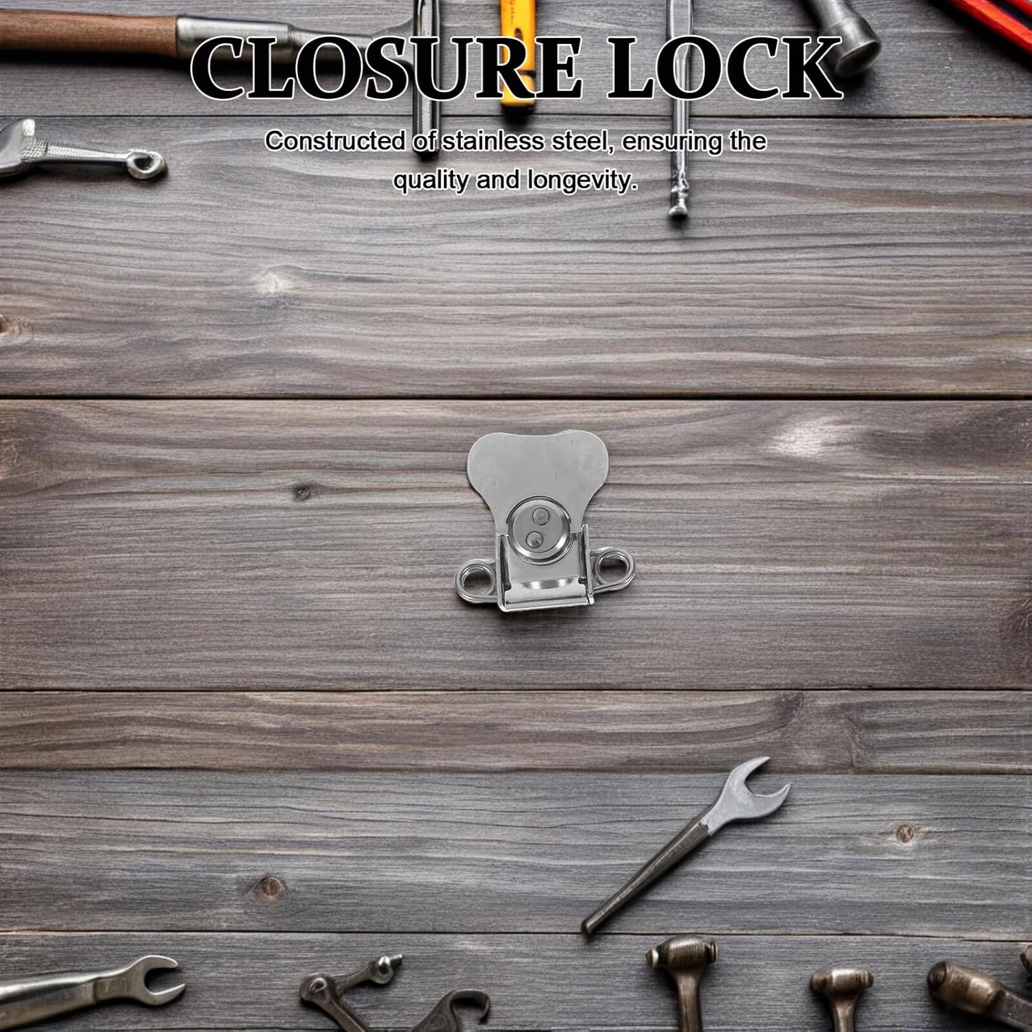 ⚒️ Bau & Montage – 2 Stück Teiliges Edelstahl Butterfly Latch Federbelasteter Kleiner Drehverschluss Platzsparend Robust für Werkzeugkoffer Kisten Instrumenten Ausrüstungsboxen Einfache Montage – Bild 6