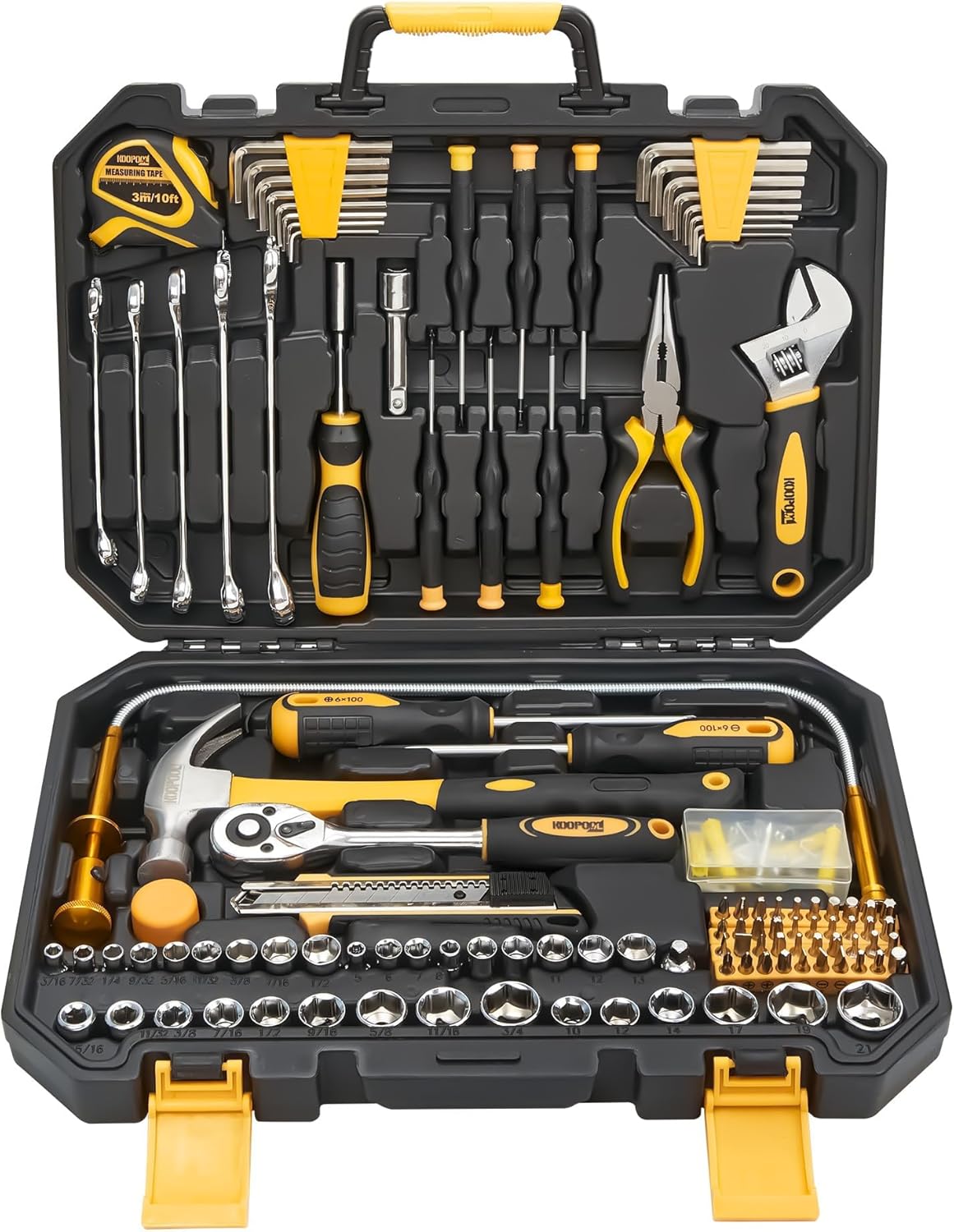 🔥 Angebote & Aktionen – 159 Pieces Tool Set, General Household Hand Kit, Basic Tool Kit for Home Repair, Plastic Tool Box, Storage Case