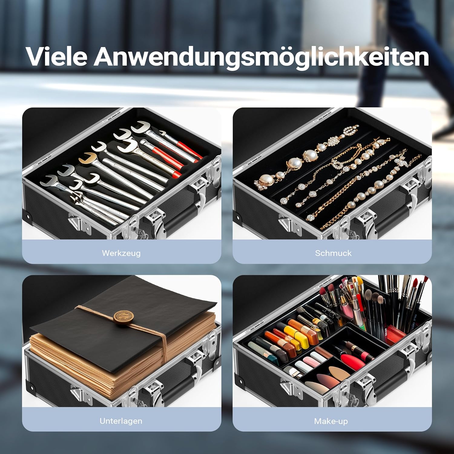 🔥 Angebote & Aktionen – Storage Aluminium Lockable Case with Reinforced Edges 32 x 23 x 16 cm – Bild 8