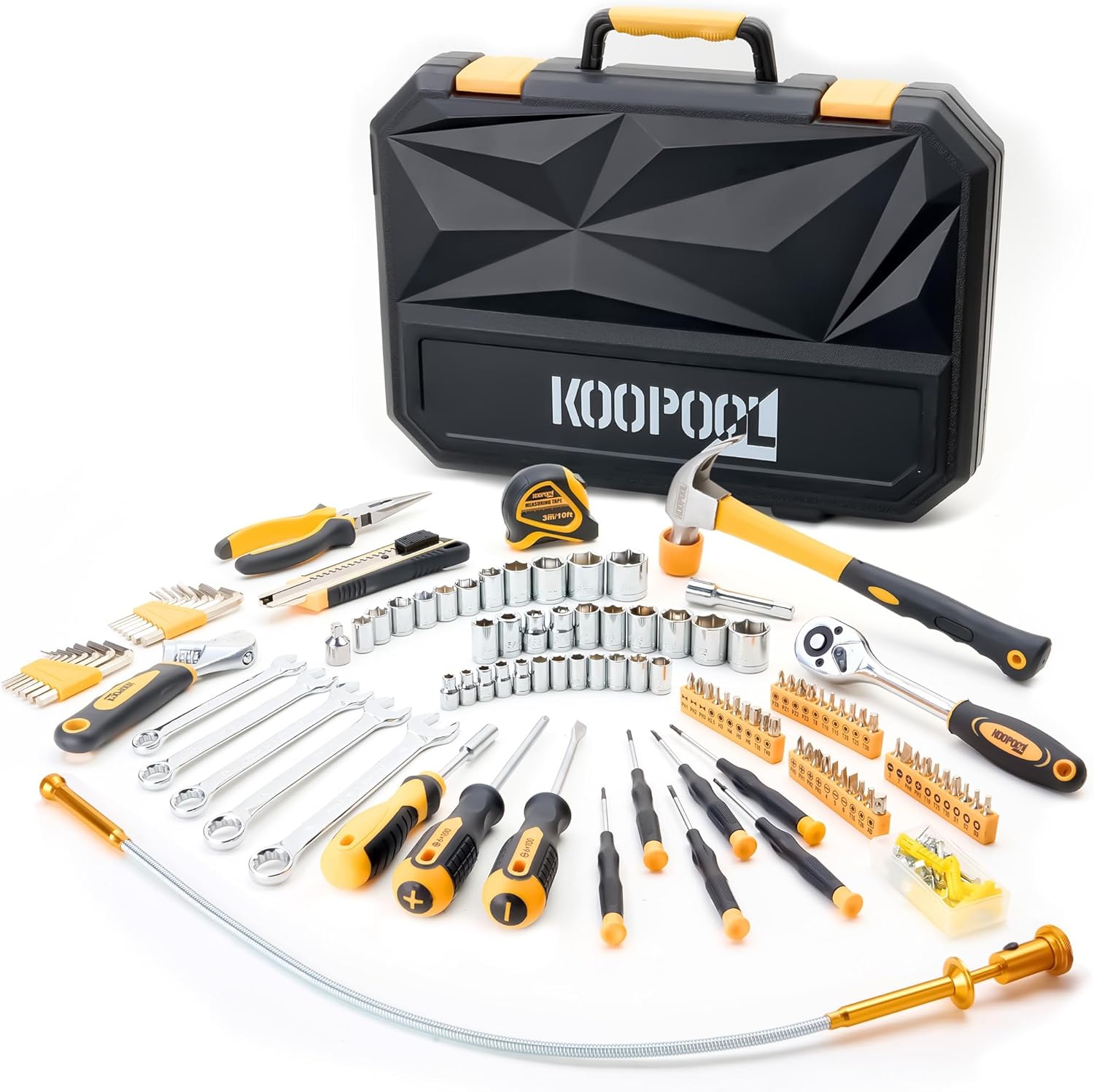 🔥 Angebote & Aktionen – 159 Pieces Tool Set, General Household Hand Kit, Basic Tool Kit for Home Repair, Plastic Tool Box, Storage Case – Bild 2