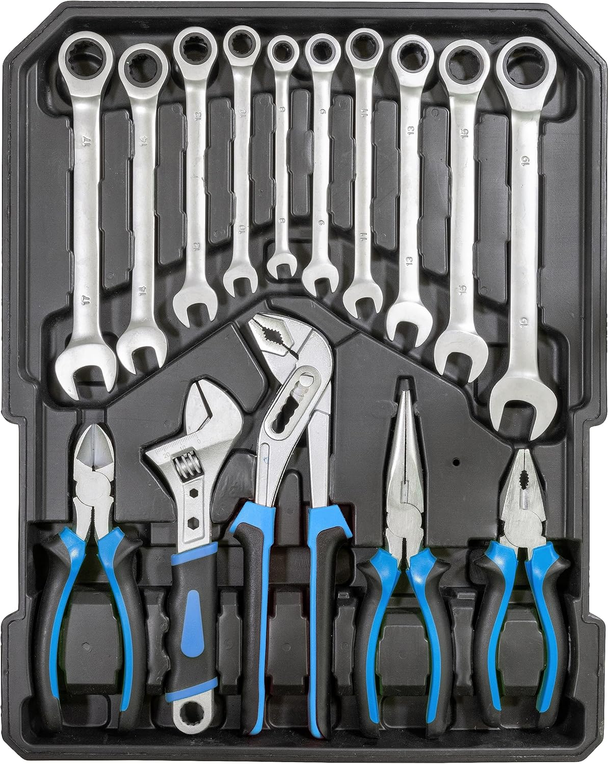 🔥 Angebote & Aktionen – Güde 39004 GWZT 500 Tool Trolley (500-Piece Tool Set Made of Chrome Vanadium and Carbon Steel in Practical Trolley Case) Blue Black – Bild 7