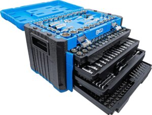 🚗 KFZ & Werkstatt – BGS 74000 Socket Spanner Set 1/4 Inch / 3/8 Inch / 1/2 Inch 300-Piece