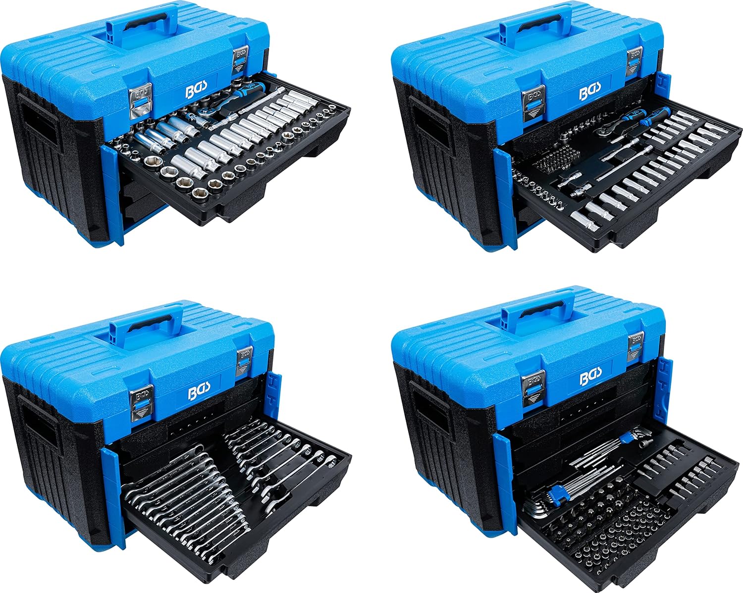 🚗 KFZ & Werkstatt – BGS 74000 Socket Spanner Set 1/4 Inch / 3/8 Inch / 1/2 Inch 300-Piece – Bild 7