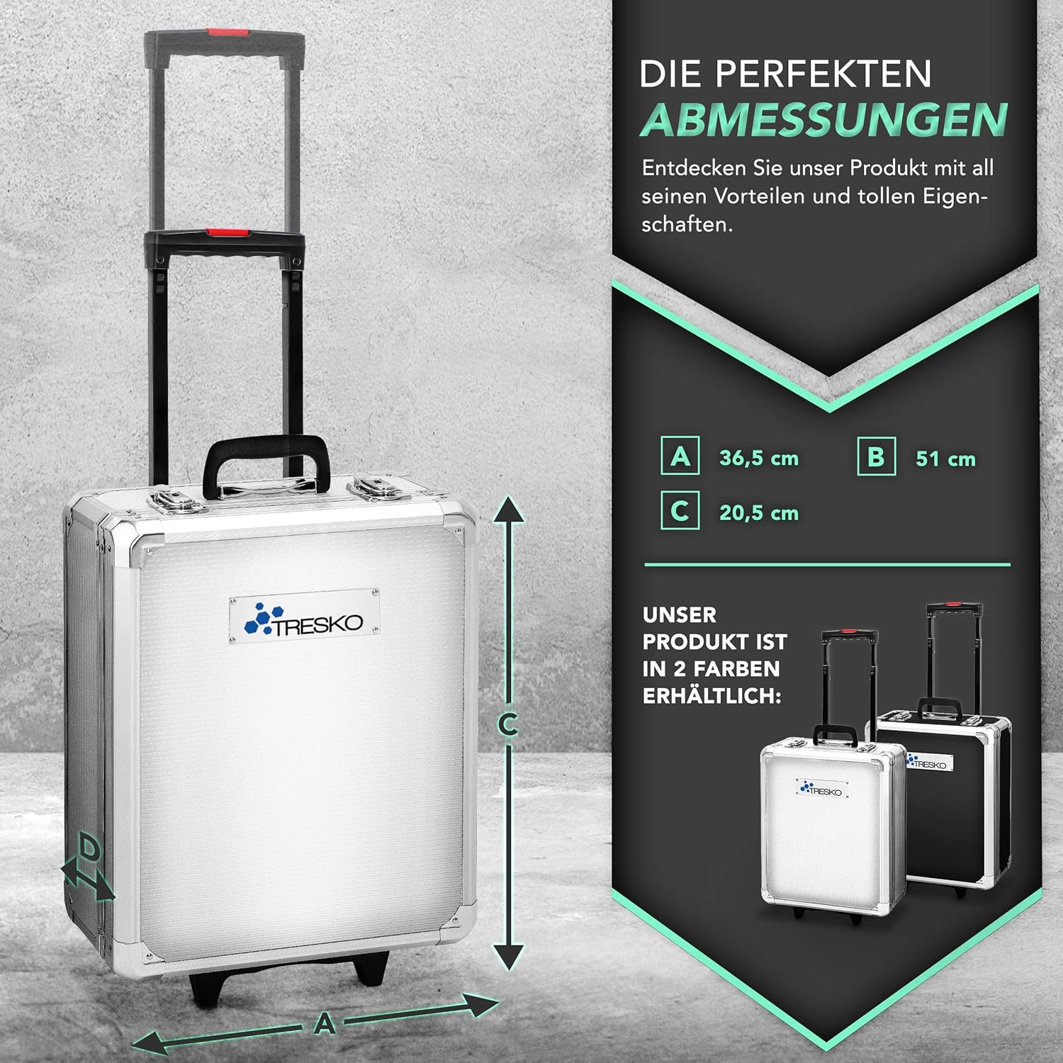 ⚒️ Bau & Montage – Tresko Werkzeugkoffer, 859 Teile, Werkzeugkoffer, Werkzeugtasche, Werkzeugset, Werkzeugwagen, Chrom-Vanadium-Stahl – Bild 5