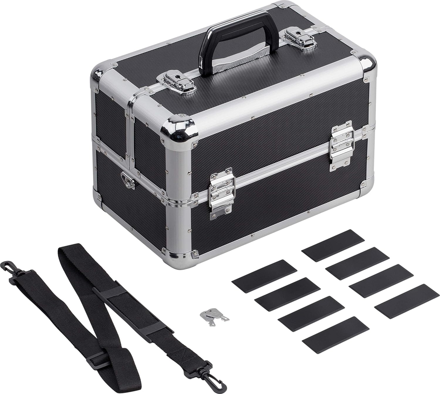 🔥 Angebote & Aktionen – Meister multi-purpose case, lots of storage space, divisible compartments for small parts, lockable, including 2 keys and a carrying strap, cosmetic case, scissors case – Bild 2