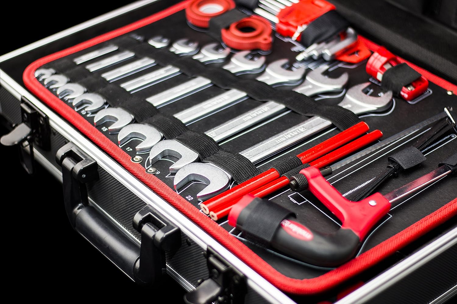 🔥 Angebote & Aktionen – Meister 8971490 109-Piece Tool Box, Solid Aluminium Case, Tool Set for the Home, Garage & Workshop, Professional, Filled Tool Box / Tool Chest / Complete Toolbox with Tools – Bild 5