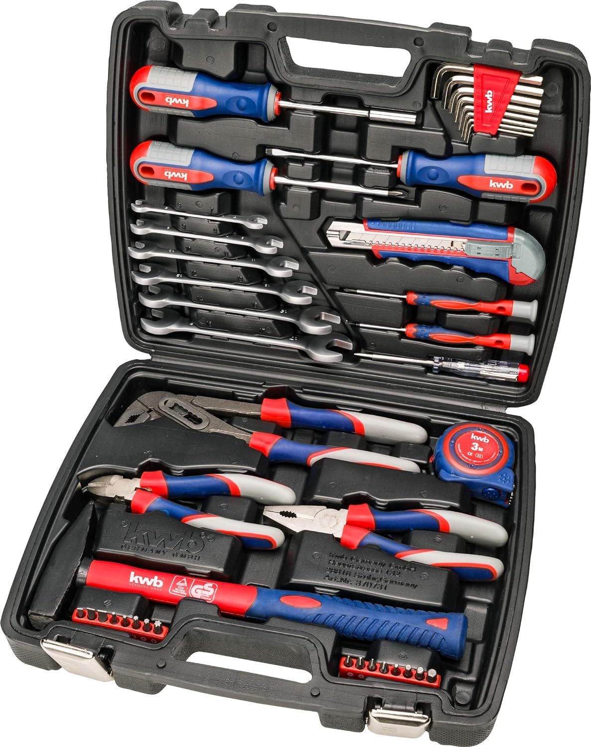 🔥 Angebote & Aktionen – kwb Tool Case with Screwdriver Bits, 42 Pieces, Filled, Robust and High Quality & Högert Technology - Tool Set I Socket Spanner, Bits and Equipment 1/4 Inch – Bild 2