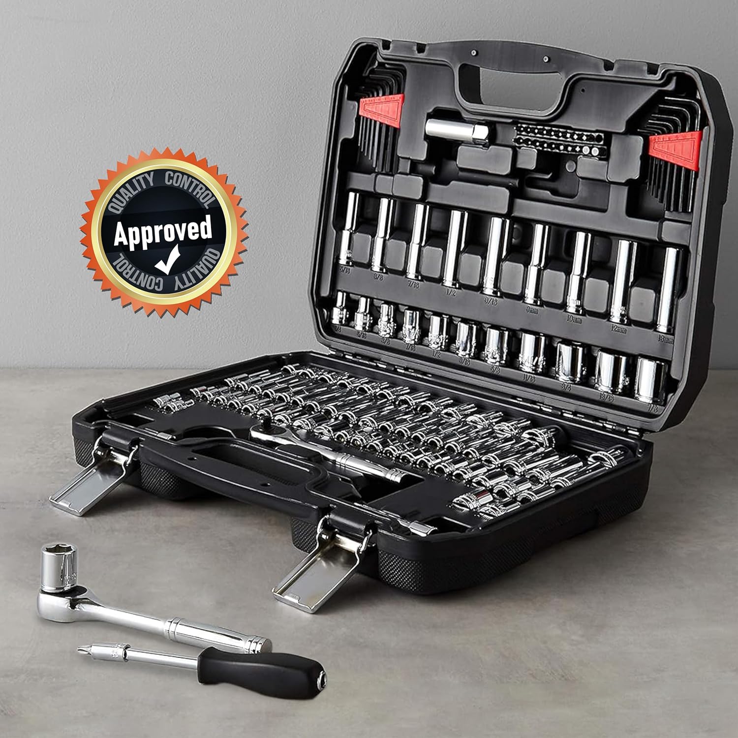 🚗 KFZ & Werkstatt – Amazon Basics Socket Set (123 Pieces) – Bild 7