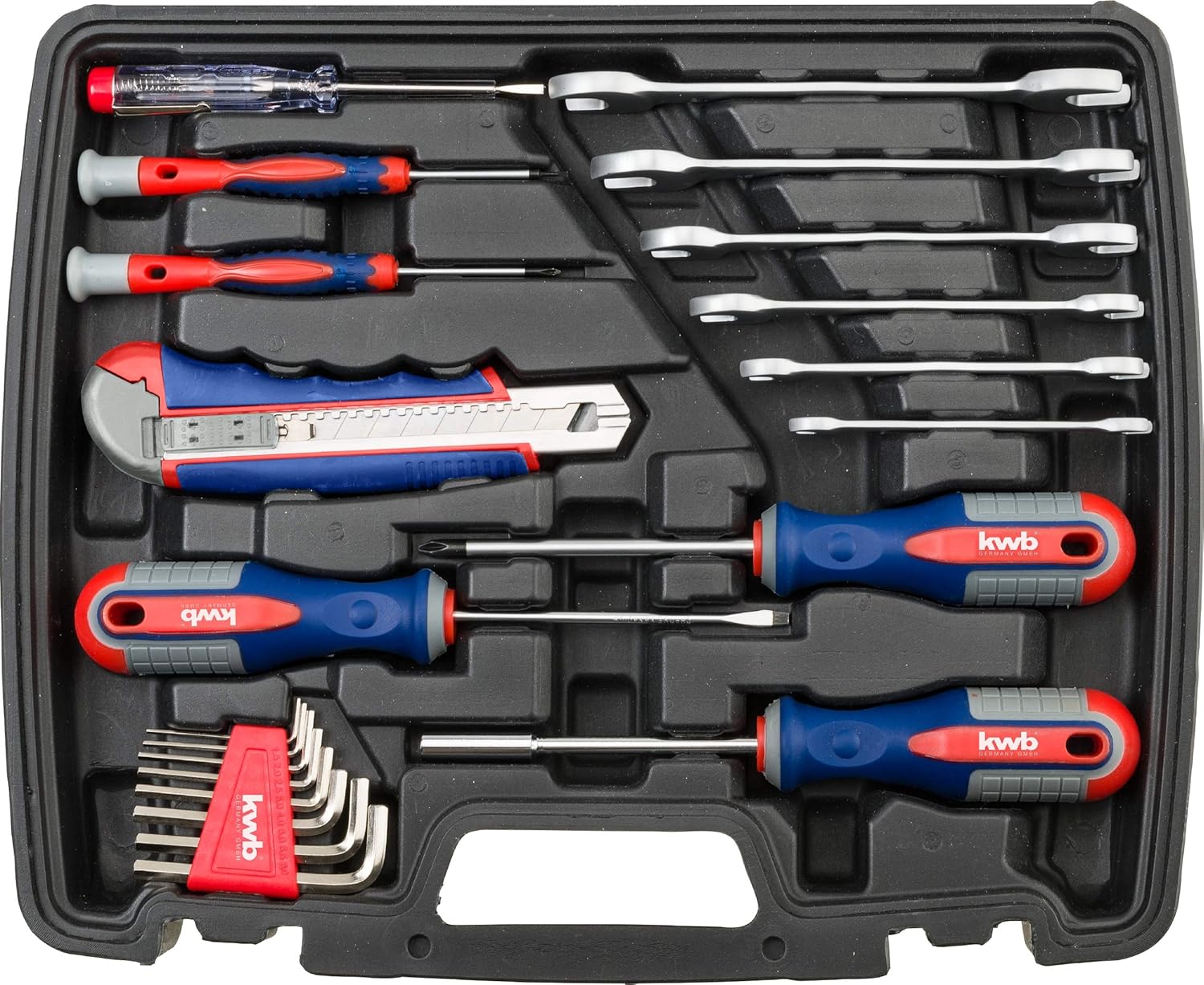 🔥 Angebote & Aktionen – kwb Tool Case with Screwdriver Bits, 42 Pieces, Filled, Robust and High Quality & Högert Technology - Tool Set I Socket Spanner, Bits and Equipment 1/4 Inch – Bild 4