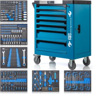 ⚡ Elektro & Technik – Werkzeugwagen, Trolley-Werkzeugkasten mit Werkzeugen und Schaumstoffeinlagen