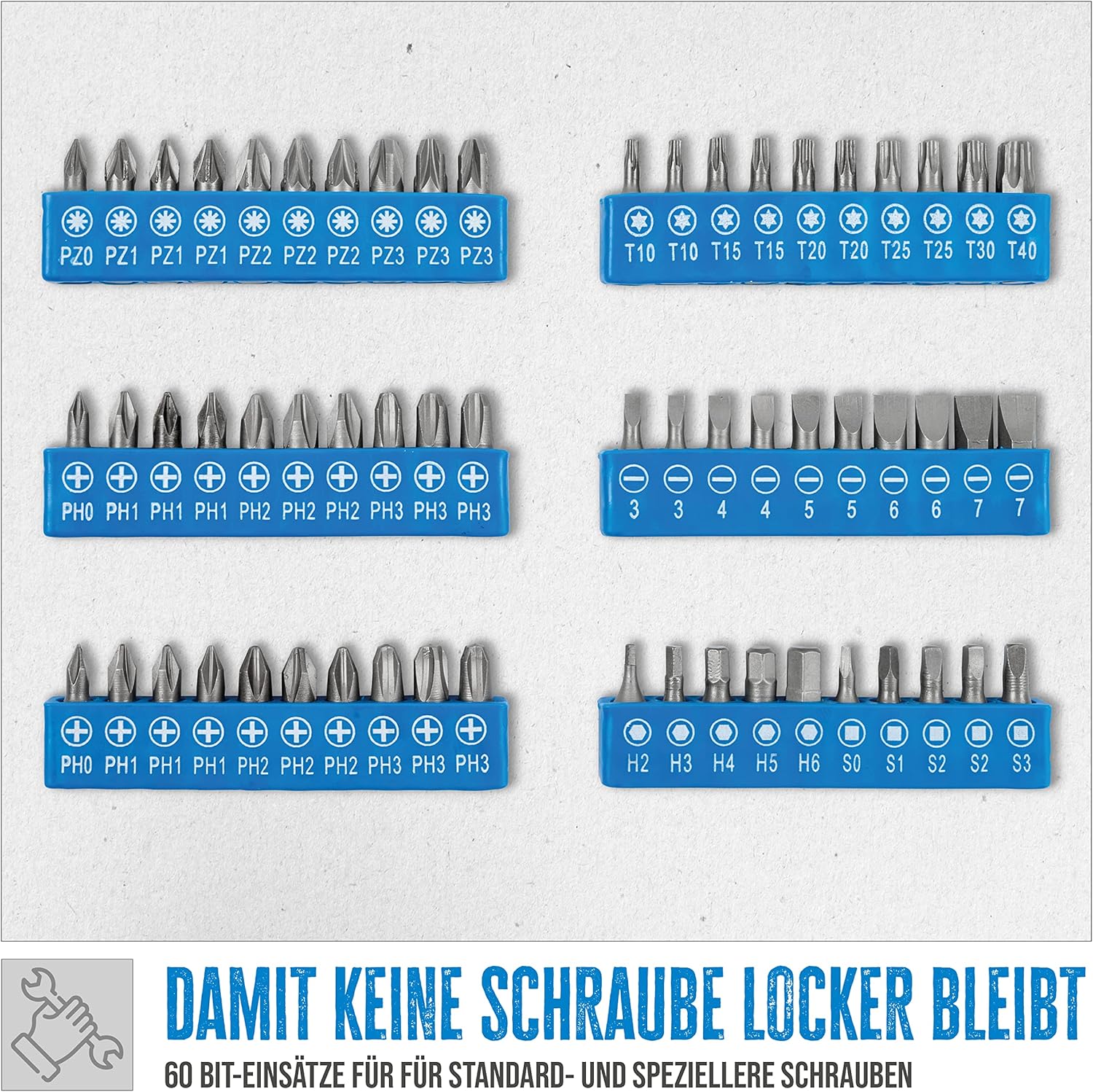 ⚒️ Bau & Montage – Güde 39002 GWZK 104 Werkzeugkoffer (104-teiliges Chrom-Vanadium-Stahl-Werkzeugset im praktischen Koffer) blau/schwarz – Bild 5