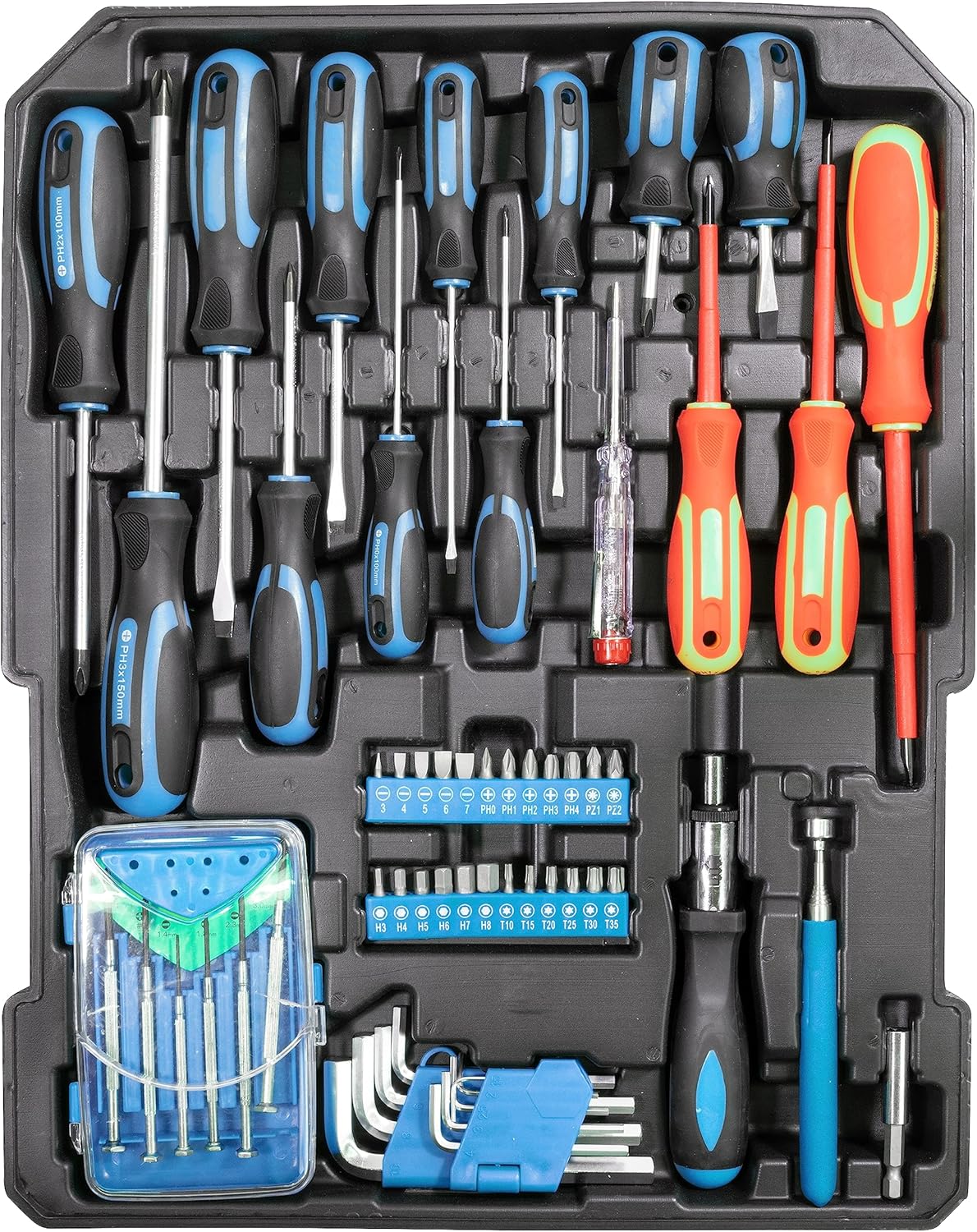 🔥 Angebote & Aktionen – Güde 39004 GWZT 500 Tool Trolley (500-Piece Tool Set Made of Chrome Vanadium and Carbon Steel in Practical Trolley Case) Blue Black – Bild 6