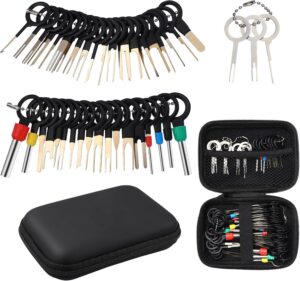 ⚡ Elektro & Technik – 76 Stück Klemmenauswerfer Kit mit Aufbewahrungstasche Stiftstecker Entfernungswerkzeug für elektrische Kabelverbinder Vielseitiges Werkzeugset zum sicheren Entfernen von