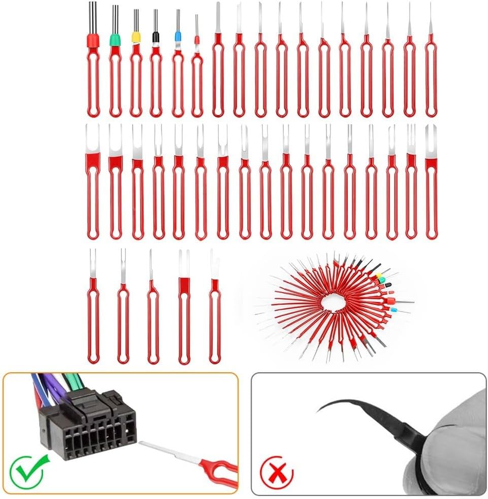 ⚡ Elektro & Technik – 39-teiliges Werkzeug-Set zum Entfernen von elektrischen Steckverbindern, Edelstahl-Klemmen, Werkzeug-Set für Auto-, Motorrad- und Geräte-Reparatur – Bild 9