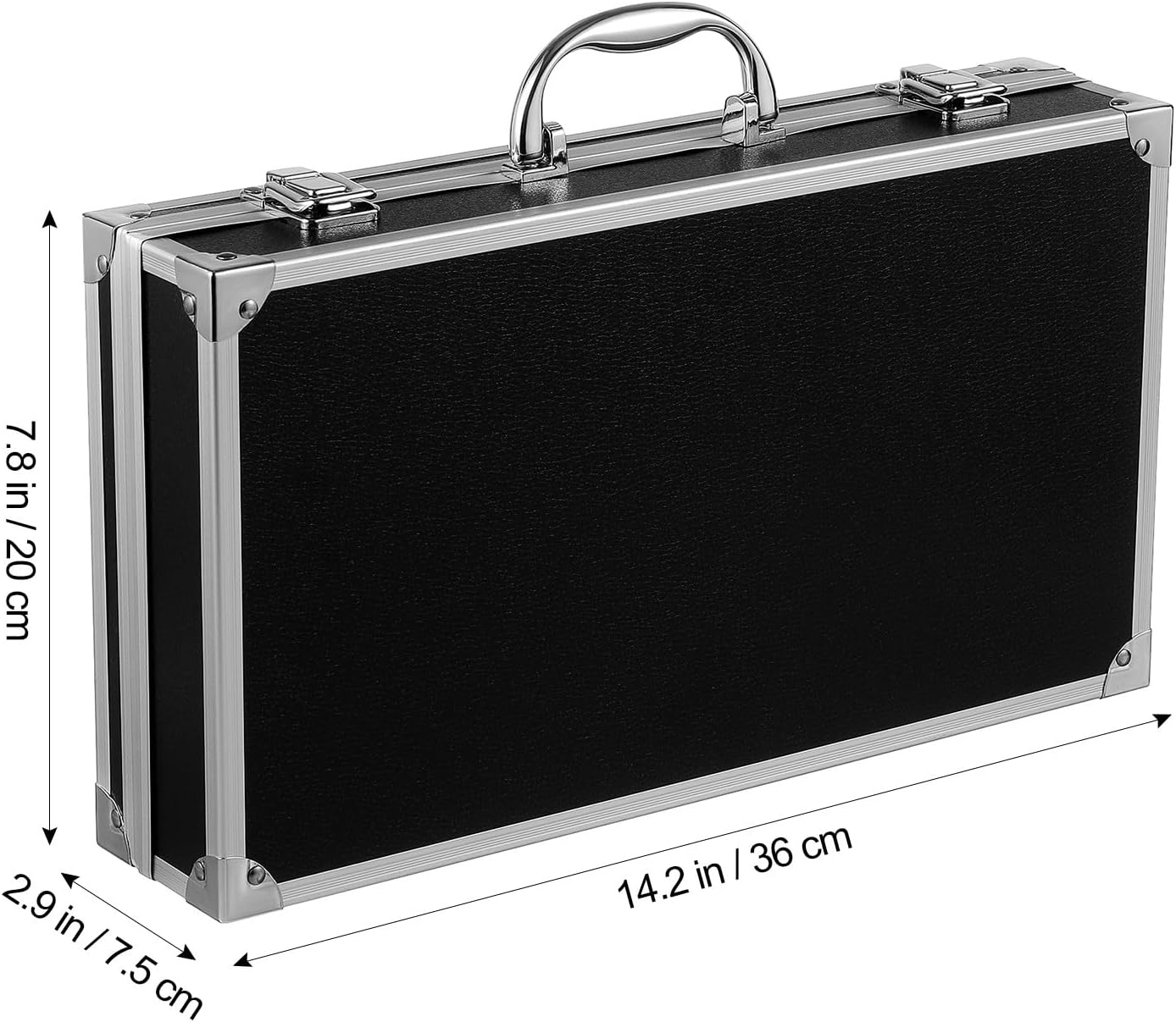 ⚒️ Bau & Montage – Tragbarer Aluminiumkoffer 36X20cm Medikamentenaufbewahrungsbox mit praktischem Griff Hartschalen Werkzeugkasten für Handwerker und Reiseapotheke – Bild 2