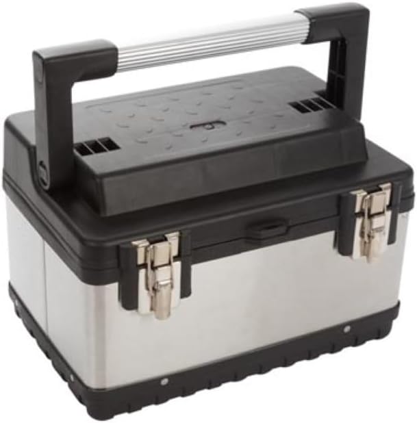 🔥 Angebote & Aktionen – Perel OTBA5 380 x 270 x 225 mm Stainless Steel Tool Box – Bild 2