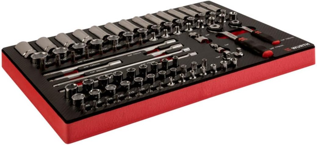 🚗 KFZ & Werkstatt – Würth Zebra 0965905903 Socket Spanner Set 3/8 + 1/4 Inch 8.4.1 91-Piece – Bild 5