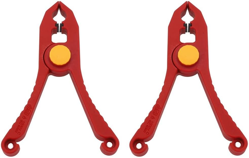 ⚡ Elektro & Technik – Isolierte Drahtklemme, 1000 V Sicherheitsfeder-Kabelclip, mit 33 mm großer Öffnung, antimagnetisch, für Elektriker-Werkzeugset – Bild 3