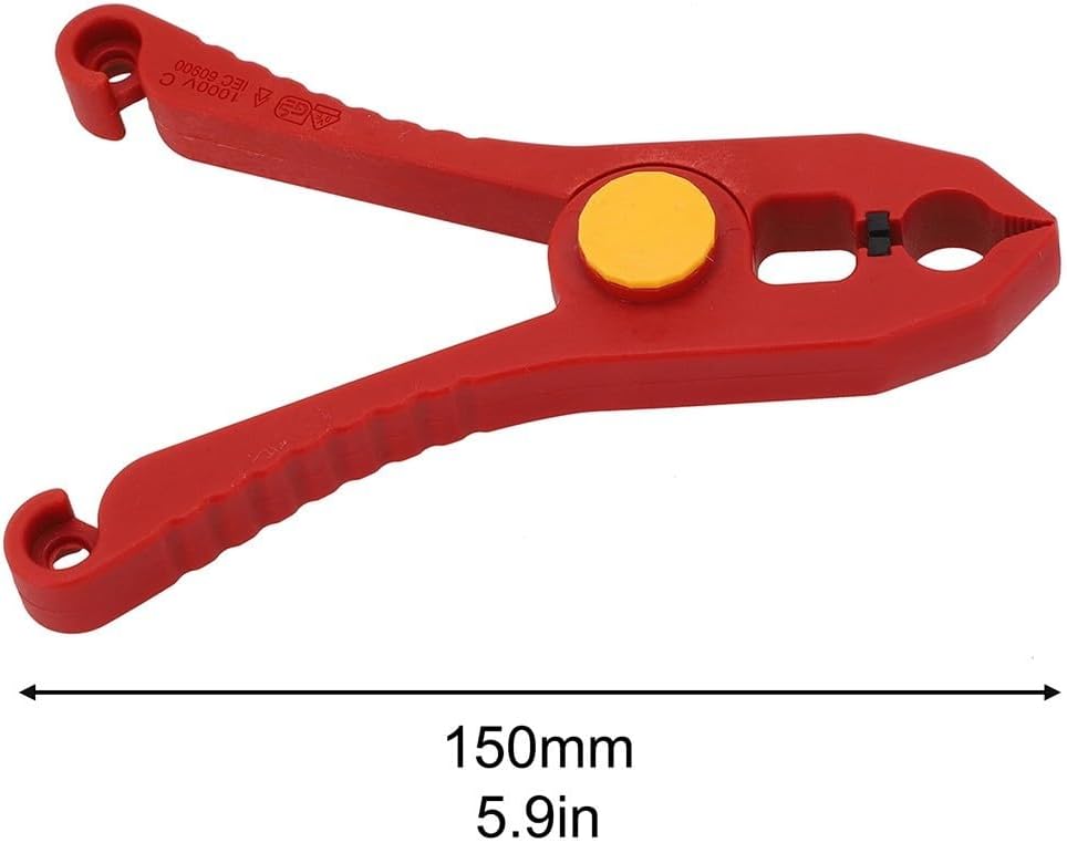 ⚡ Elektro & Technik – Isolierte Drahtklemme, 1000 V Sicherheitsfeder-Kabelclip, mit 33 mm großer Öffnung, antimagnetisch, für Elektriker-Werkzeugset – Bild 7