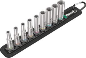 🚗 KFZ & Werkstatt – Wera 05004525001 Belt A Deep 1 Socket Set 1/4 Inch Drive 9-Piece