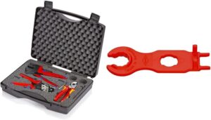 ⚡ Elektro & Technik – Knipex Werkzeugkoffer für Photovoltaik 97 91 01 & Montagewerkzeug-Set für Solarstecker MC4 (Multi-Contact) 115 mm (SB-Karte/Blister) 97 49 66 2