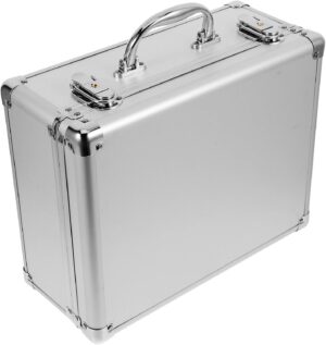 ⚒️ Bau & Montage – Aluminiumlegierung Werkzeugkoffer Mittel Tragbarer Hartschalenkoffer mit Passwortschutz Robuster Organizer für Auto Haus und Handwerk