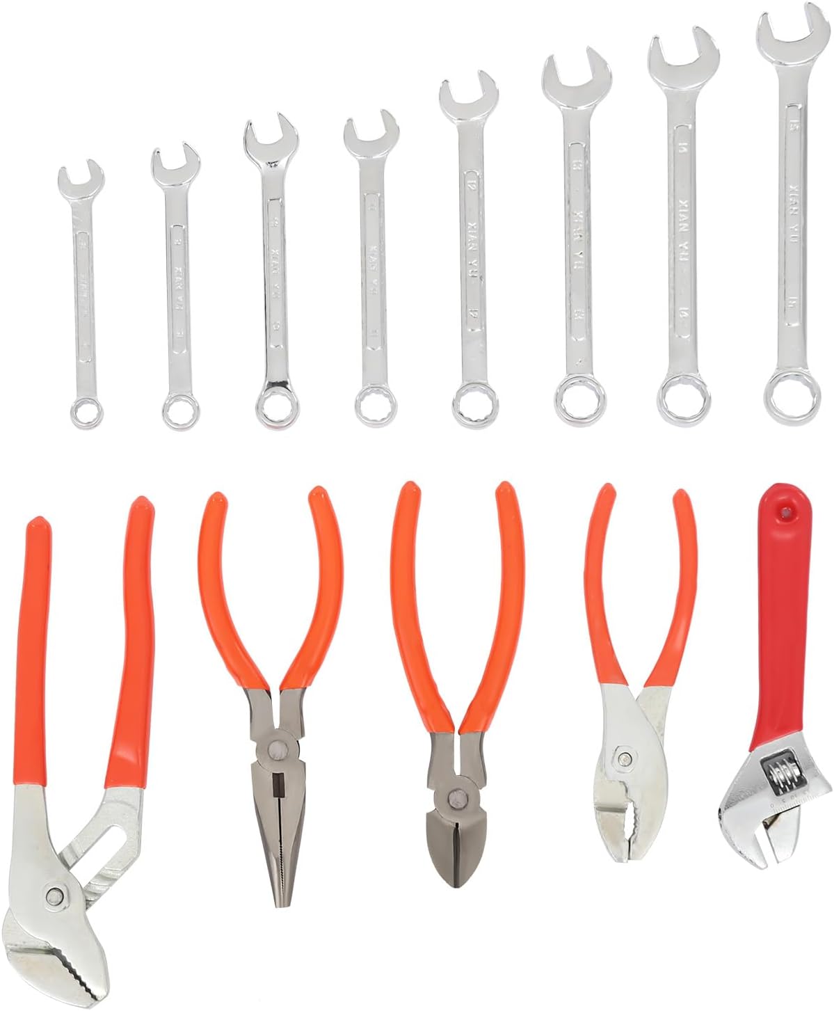 🔥 Angebote & Aktionen – Tool Box Filled 187-Piece Tool Set | Tools with Rubberised Handle | Lockable Workshop Case Equipped with Wrench, Hammer, Pliers, Screwdriver, Tool Box – Bild 4