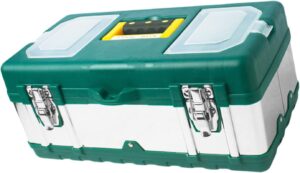 🔥 Angebote & Aktionen – Secure Steel Tool Box High Storage Capacity 100 kg Warehouse Building Reinforced Hinges for Contractors Reinforced Tool Box