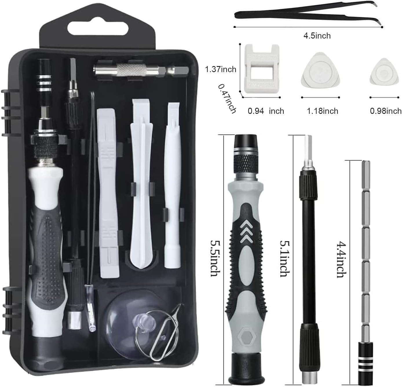 🚗 KFZ & Werkstatt – Car Tool Screwdriver Set, Magnetic Driver Set, Repair Tool Set with Portable Box for Mobile Phone, Watch, Laptop Tool Case – Bild 2