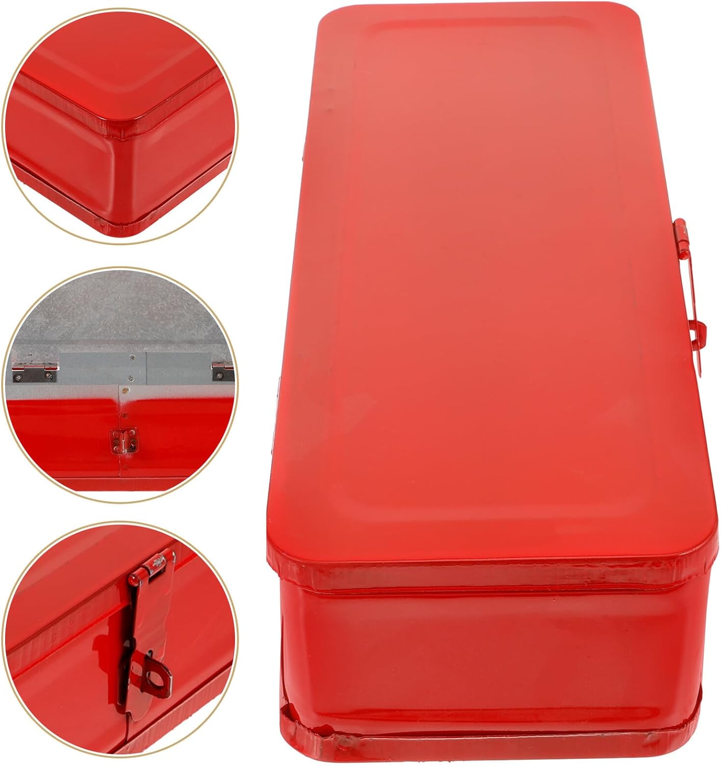 🚗 KFZ & Werkstatt – LIFKOME Werkzeugkasten Metall Werkzeugbox Verdickter Stahl 34x13x8cm Aufbewahrungsbox Für Handwerker Und Auto – Bild 3