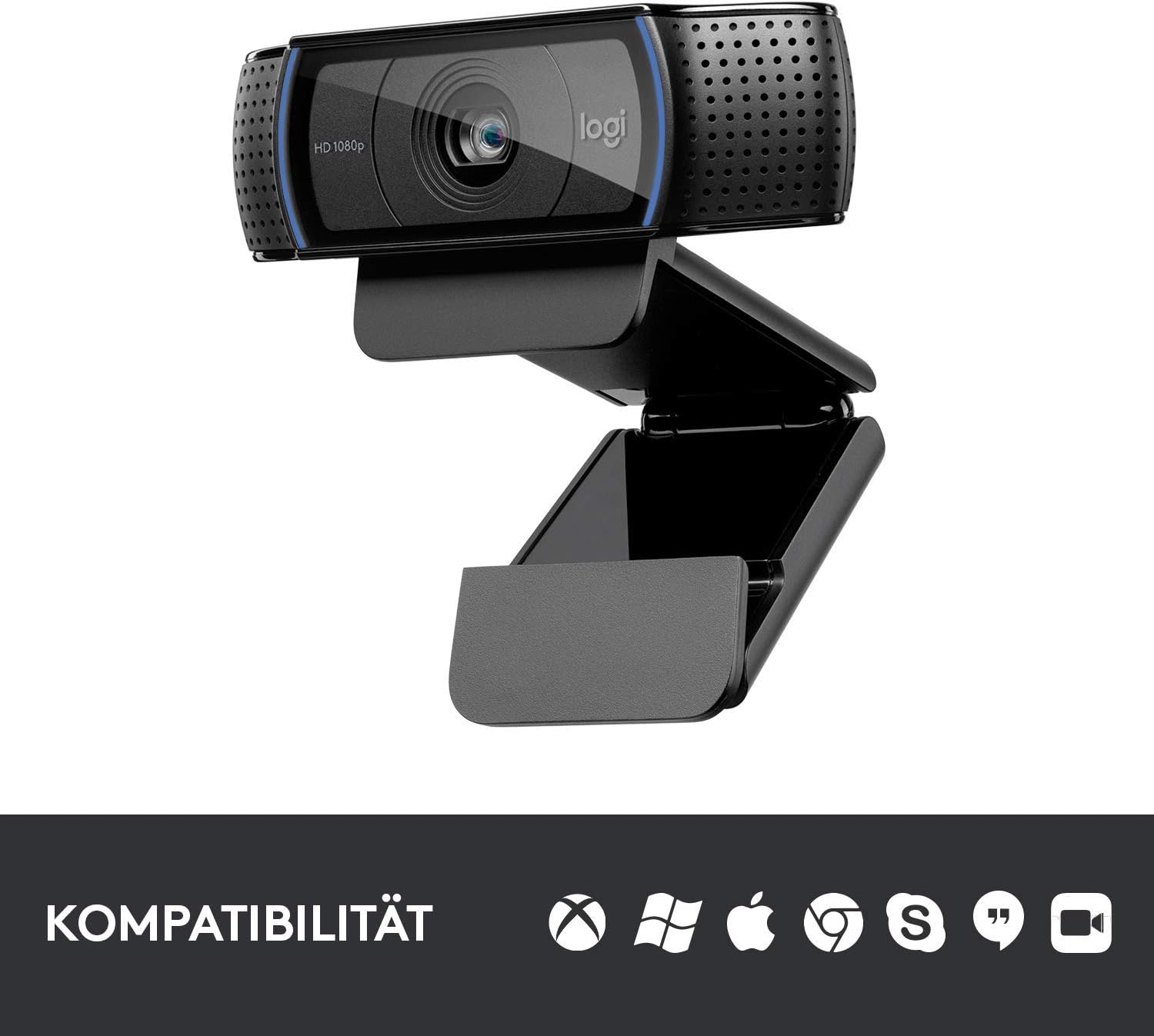 🔥 Angebote & Aktionen – Logitech C920 HD PRO webcam, Full HD 1080p, 78 ° field of view, autofocus, clear stereo sound, exposure compensation, USB port for Skype, FaceTime, hangouts, etc. PC / Mac / ChromeOS / Android - Black – Bild 6