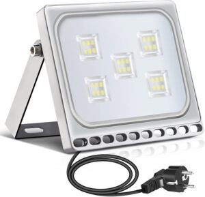 🚗 KFZ & Werkstatt – Fairyland LED Spotlight with Plug, 10 W, 20 W, 30 W, 50 W, 100 W, LED Flood Light, Flood Light, IP65 Waterproof, 30W