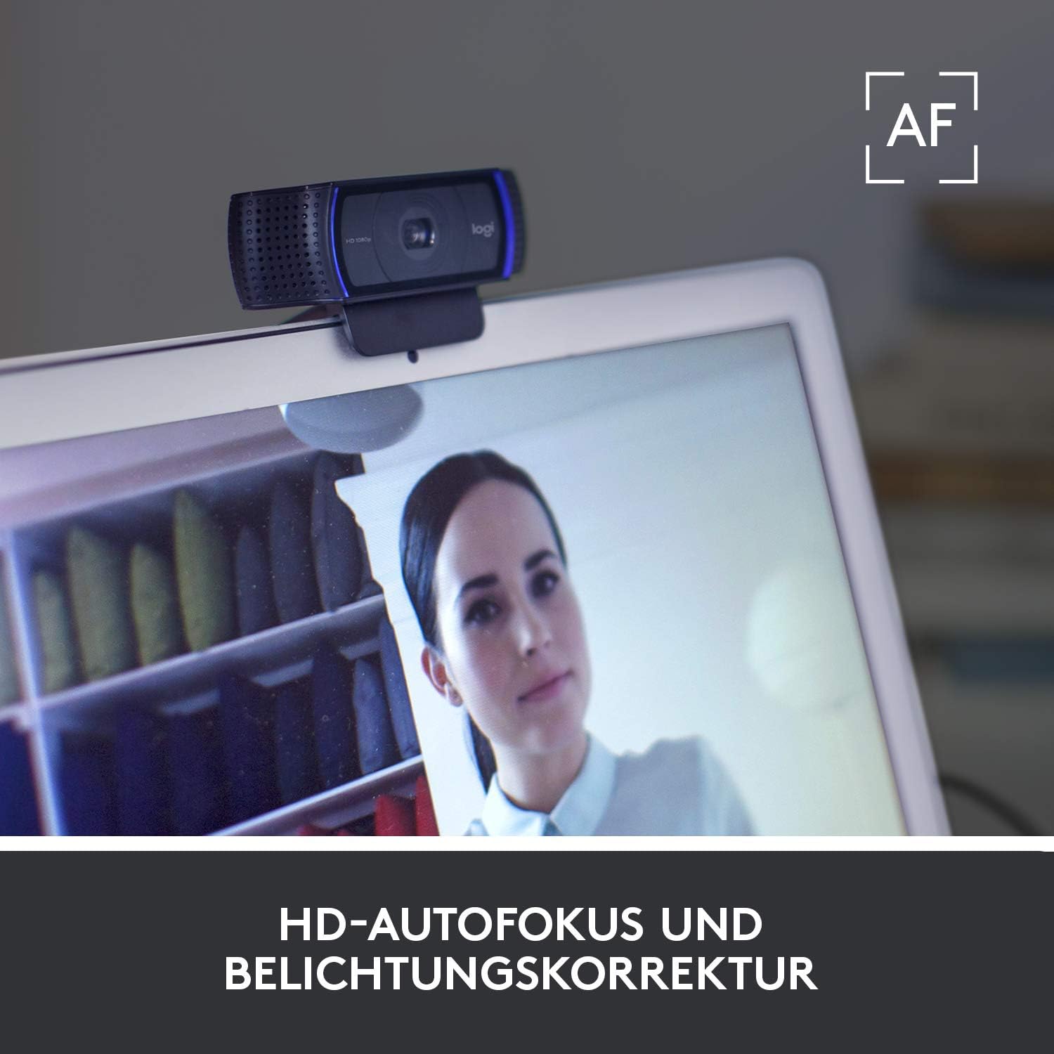 🔥 Angebote & Aktionen – Logitech C920 HD PRO webcam, Full HD 1080p, 78 ° field of view, autofocus, clear stereo sound, exposure compensation, USB port for Skype, FaceTime, hangouts, etc. PC / Mac / ChromeOS / Android - Black – Bild 3