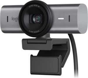 🔥 Angebote & Aktionen – Logitech MX Brio Ultra HD 4K Collaboration and Streaming Webcam, 1080p at 60 FPS, Dual Noise Reducing Mics, Show Mode, USB-C, Webcam Cover, Works with Microsoft Teams, Zoom, Google Meet, Graphite