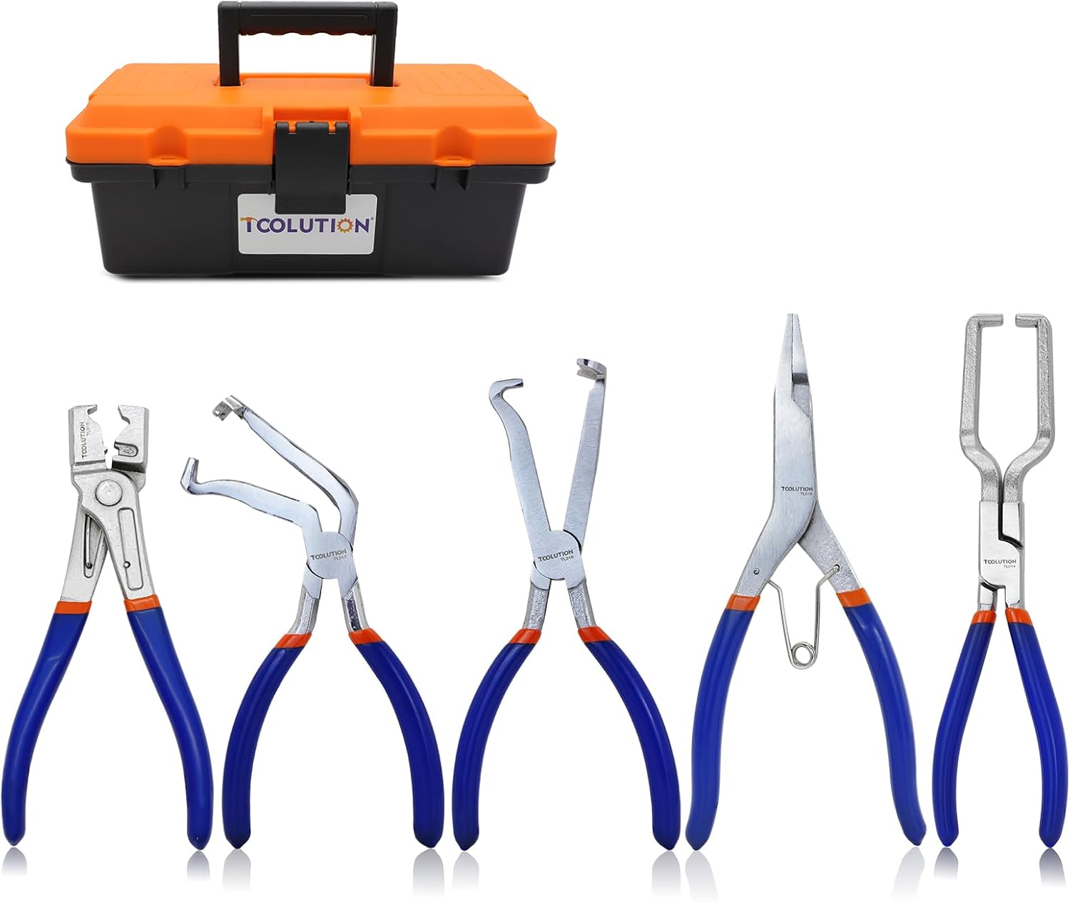 🚗 KFZ & Werkstatt – 5 Piece Electric Cut Off Pliers Set - Fuel Hose Plug Locking Ring Pliers for Automotive Repair