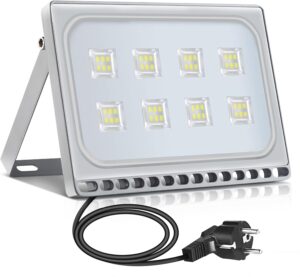 🚗 KFZ & Werkstatt – Fairyland LED Spotlight with Plug, 10 W, 20 W, 30 W, 50 W, 100 W, LED Flood Light, Flood Light, IP65 Waterproof, 50W
